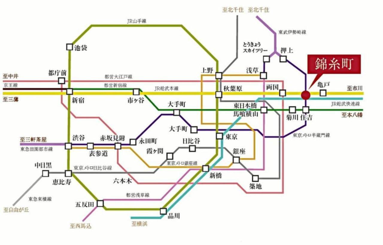 Ferienwohnung 錦糸町ハウス Präfektur Tokio Exterior foto